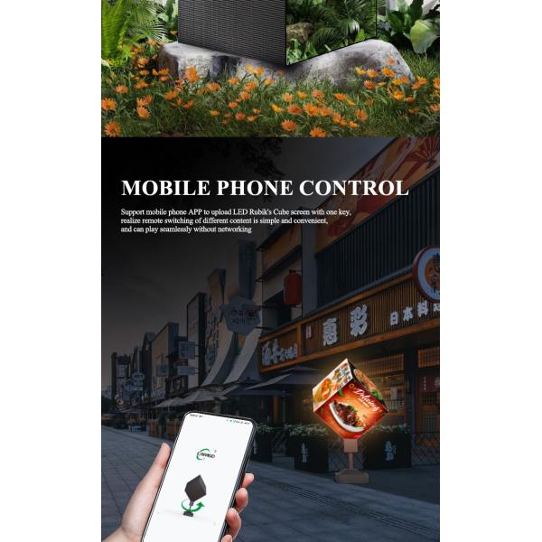 Outdoor LED screen cube Aluminum Alloy