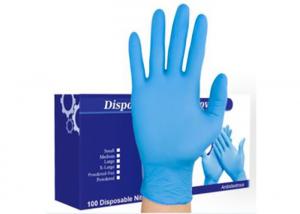 Quality Medical Grade Blue Nitrile Exam Gloves for sale