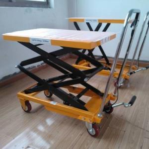 China CE Portable 500KG Mobile Hydraulic Lifting Table Miniature Scissor Lift Table on sale