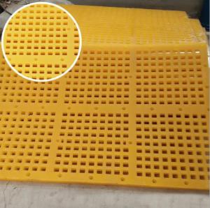 Quality Square Polyurethane screen panel mat tension pu screen panel with hooks for sale