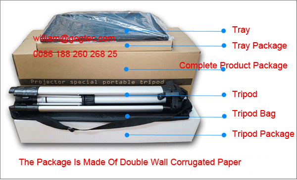 Tripod 0.52-1.40M projector bracket support holder floor stand 29*39CM tray max 15KG lift
