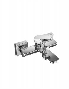 Quality Chrome Brass Wall Mounted Bathroom Mixer Taps 3 Years Warranty for sale