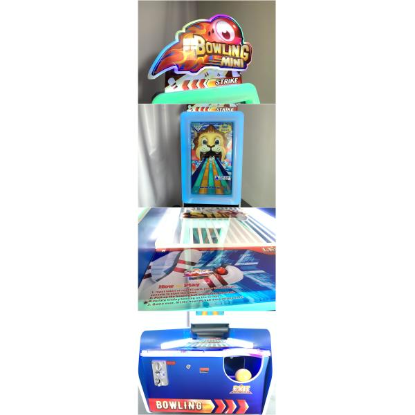 Arcade Video Bowling Game 1P Prize Redemption Amusement Machine For Children