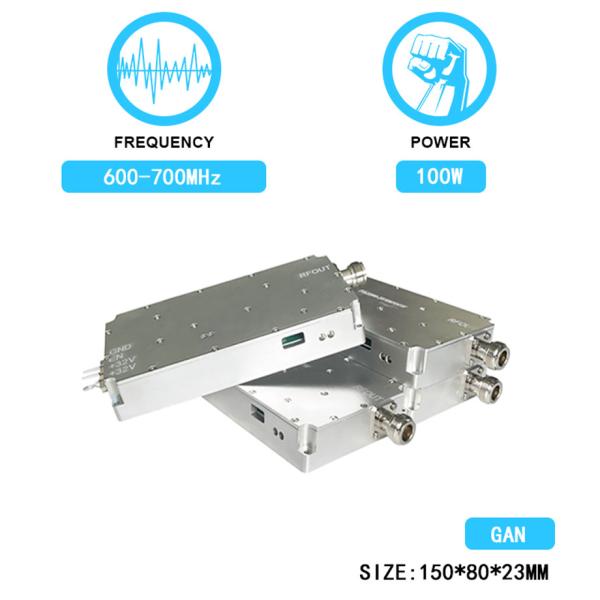 100W 600-700MHz Anti Drone Signal Jammer Module System GPS Blocker GaN Fpv Uav Shielding With Isolation Protector