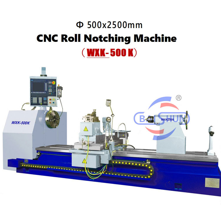 Large Capacity Roll-Notching Machine Roller Notching Cnc Roller Rib Cutting And Turning Machine