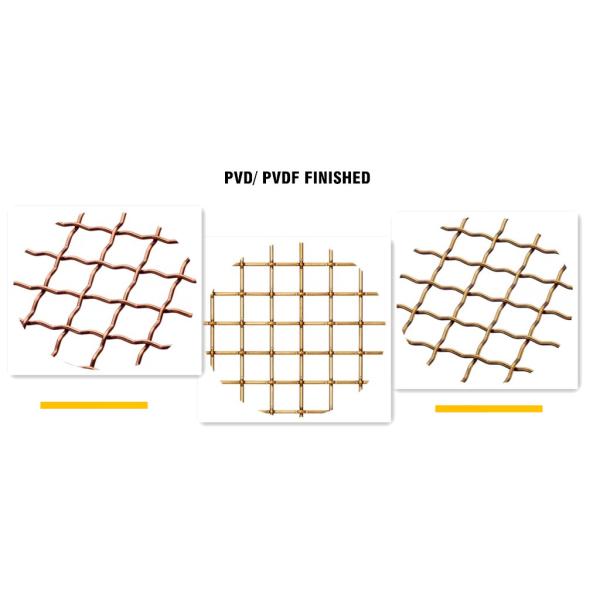 Decorative Antique Bronze Plated Architectural Wire Mesh For Window Screen