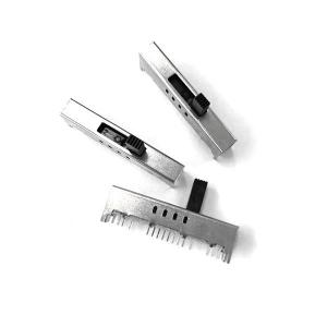 Sliver 0.3A Electric Slide Switch 4P8T Horizontal Slide Sound Console