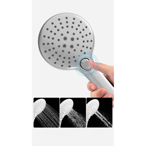 3 Functions Handheld Shower Nozzle Button To Change The Water Outlet Method Easy Installation