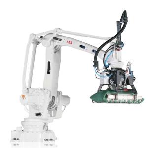 China Robotic Arm 4 Axis ABB IRB 460-110/2.4 With CNGBS Robot Gripper For Automated Palletizing Robot on sale