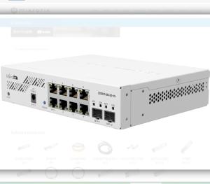 Quality Mikrotik CSS610-8G-2S IN Network Switch 8 Gigabit Ethernet Ports Managed VLAN Support for sale