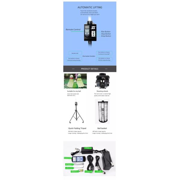 Promotion Intelligent Machine Badminton Shuttlecock Feeder Machines Badminton Serving Machine