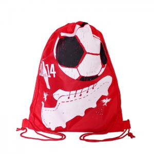 China Full Side Printed Polyester Drawstring Backpack , Outdoor Gym Sports Backpack on sale