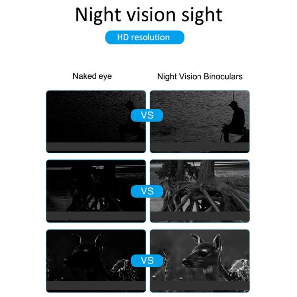 6xAA 4x Night Vision Hunting Scope Goggles Infrared Up To 32G TF Card