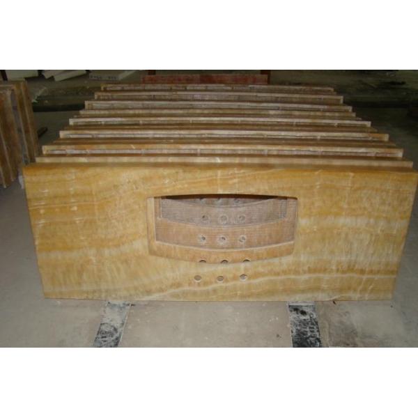 Marble Natural Stone Slabs Panel Polished Surface Onyx Translucent Color