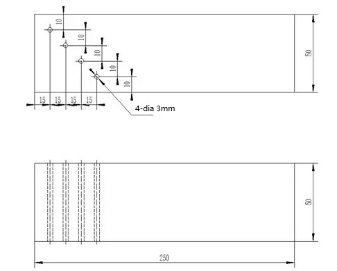 NDT DAC Calibration Test Block For Ultrasonic Flaw