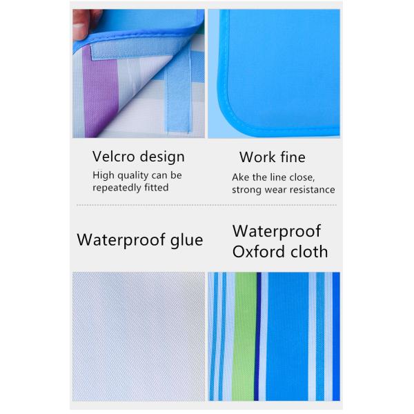Anti Rip Portable Padded Picnic Blanket , Outdoor Waterproof Picnic Mat