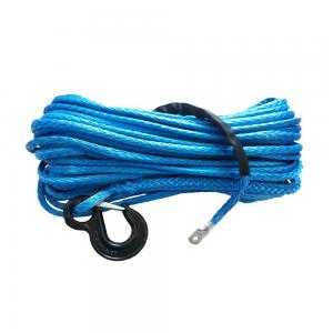 Quality Ship Towing Synthetic Winch Line 14mm*40m , Boat Winch Cable Easy Handling for sale