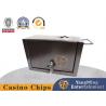 Customized  Full Metal Iron Casino Poker Table Coin Box , Casion Tip Money Box for sale