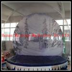 Attractive inflatable transparent snow ball,inflatable christmas snow globe