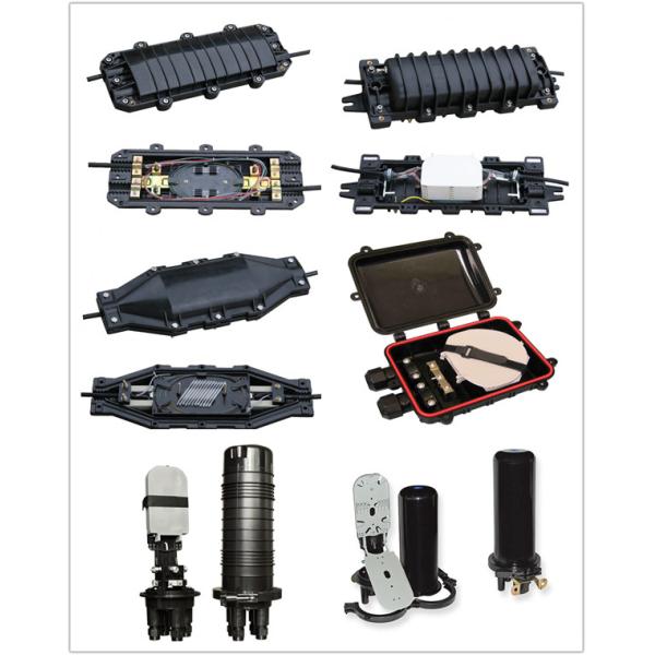 Wall mounted FTTH access network fiber splice closures with 4pcs Cable Ports