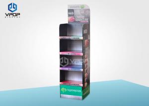 Nail Polish Cardboard Display Shelves , 4 Color Printing POS Display Stands