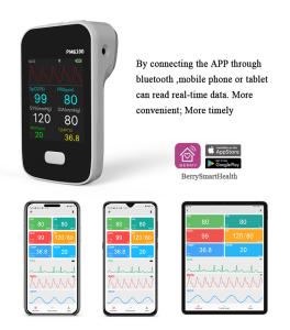 China Neonate Multi Parameter Handheld BERRY Bluetooth Patient Monitor SpO2 PR ECG NIBP on sale