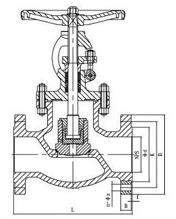 Two Pieces Flanged Marine Ball Valve Bronze stop Valve For Seawater