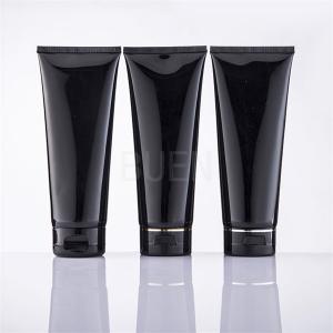 Quality Foundation Squeeze Plastic Cosmetic Tube Matte Black Mini 30ml for sale