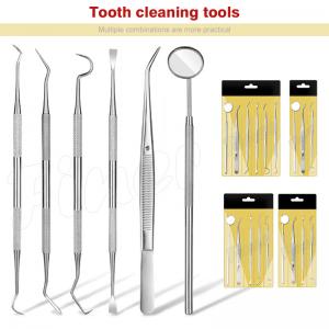 Quality 6pcs Orthodontic Dental Instruments Teeth Cleaning Oral Care Dental Tools Kit for sale