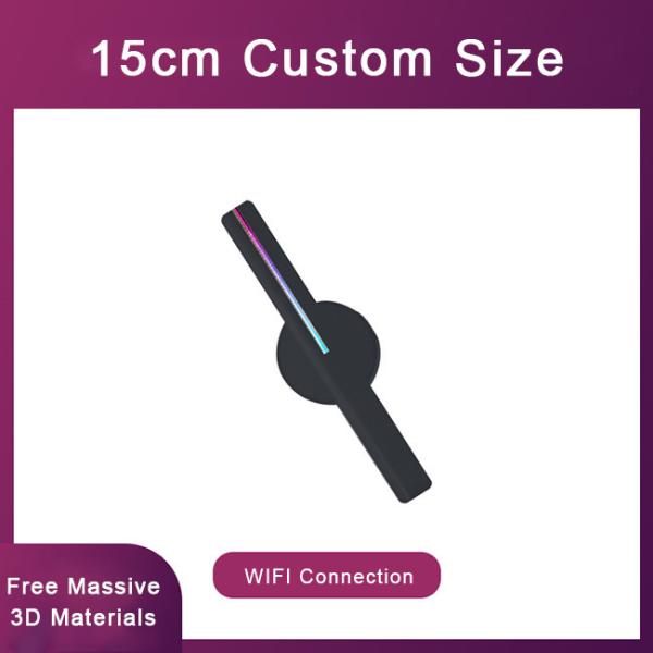 Immersive 15cm Spinning Led Hologram Display For Entertainment Venues Hologram Fan 3D