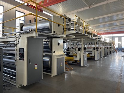3 5 7 Ply Corrugated Cardboard Production Line Custom Size