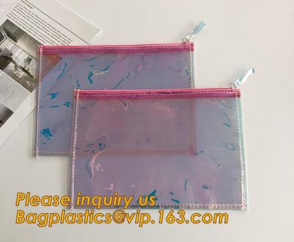 Factory Shiny Rose Gold Silver Cosmetic Zipper Bubble Bag Self Adhesive Plastic Pe Material Mailer Zip Lock Padded Bag,