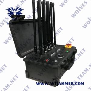 Quality High Power RF Signal 2500m 600W Drone Jammer Kit for sale