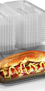 B08RSR2V3C clear plastic container pie container with lid cake container cake slice container