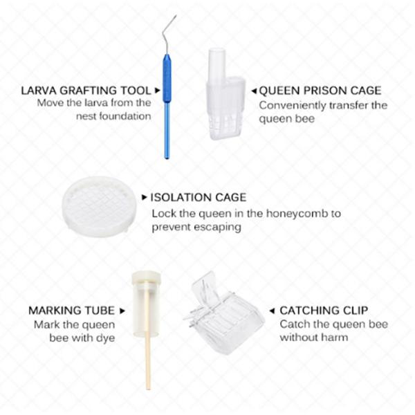 Agriculture Beekeeping Tool Kit , Multifunctional Honey Bee Queen Rearing Kits