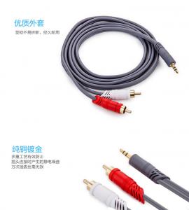 Quality 3.5mm to 2RCA Audio Cable for DVD Headphone PC Home Theater Audio Cable  for Speaker Signal Sable Male Y Splitter for sale