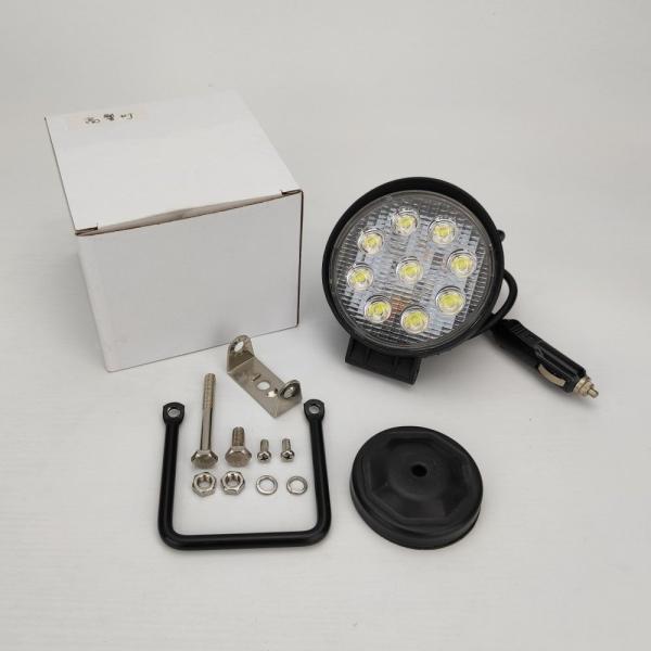 4 Inch 27W Round Portable LED Work Light Spot Magnetic Base 12V 24V