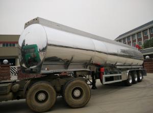 Quality Aluminum Fuel Tank Semi Trailer 42000 Liters With BPW Axle And 7500kg Weight for sale