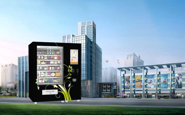Buy Can Package Food Beverage Vending Machine With Touch Screen and Security Camera Remote Control at wholesale prices