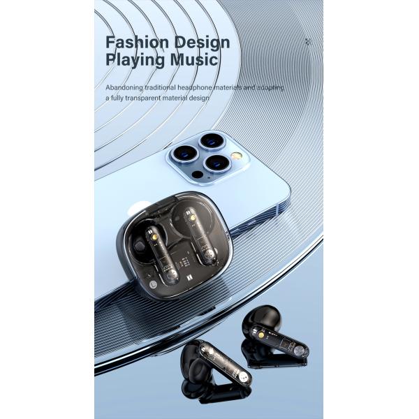 Sports and Gaming Noise Cancelling True Wireless Earbuds with Type C Charging