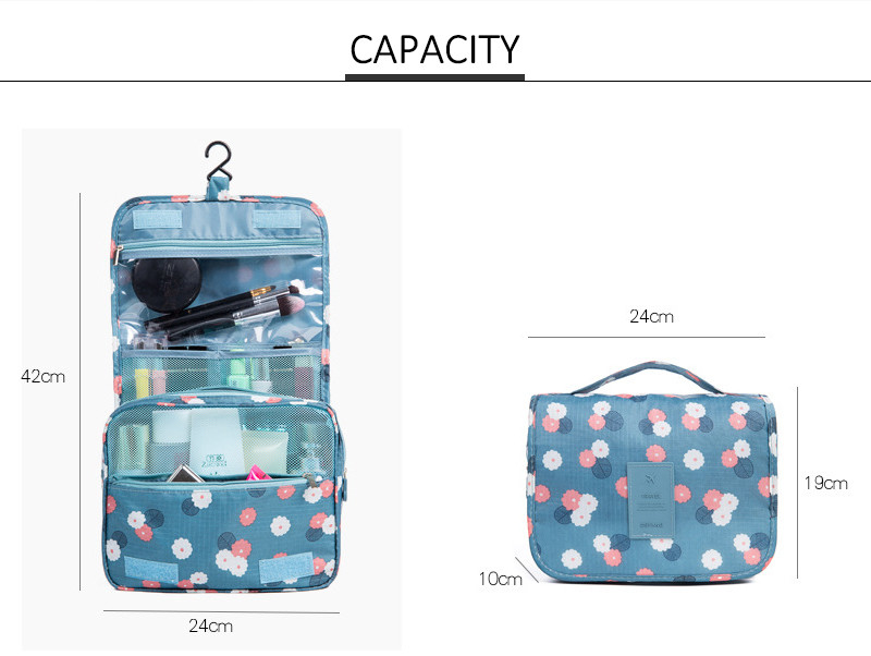 Anti Odor Folding Travel Hanging Toiletry Bag