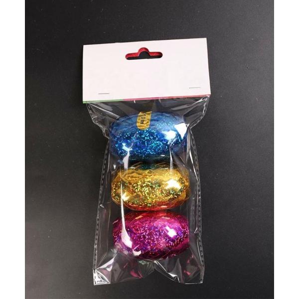 3.5 Inch PP Hologram Curling Egg Gift Wrap Ribbon Stripes Decoration