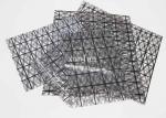 Anti Static Composite Conductive Grid Bag Mesh Shiny With Bubbles Inside