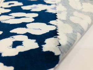 China Reactive Printed Jersey Cotton / Rayon Fabric on sale