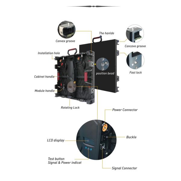 P2.9 SMD1921 Flexible Curved Large Led Screen Rental Led Stage Backdrop Screen Wall