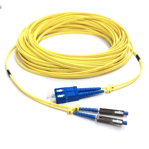 PVC LSZH TPU Fiber Patch Cords MU UPC APC Optical Jumpers SM G657A1 Duplex Simplex