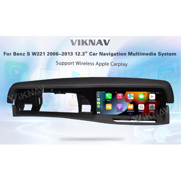 12.3 Inch Mercedes Android Screen Hear Unit Touch Screen For Benz S Class 2006-2013