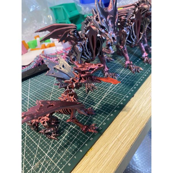 3D Printed Red Dinosaur Toy 3D Printing Model Customized