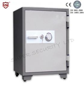 China 540L Locking Points Double Door Fire Resistant Safe Box with 8 Steel Live action Draw Bolts for shares markets on sale