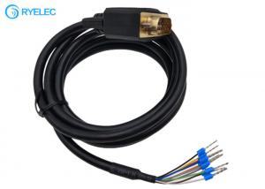 China RS232 Male VGA DB 9P DB9 Computer Cable To Ferrule Mini Crimp Terminal Connector on sale